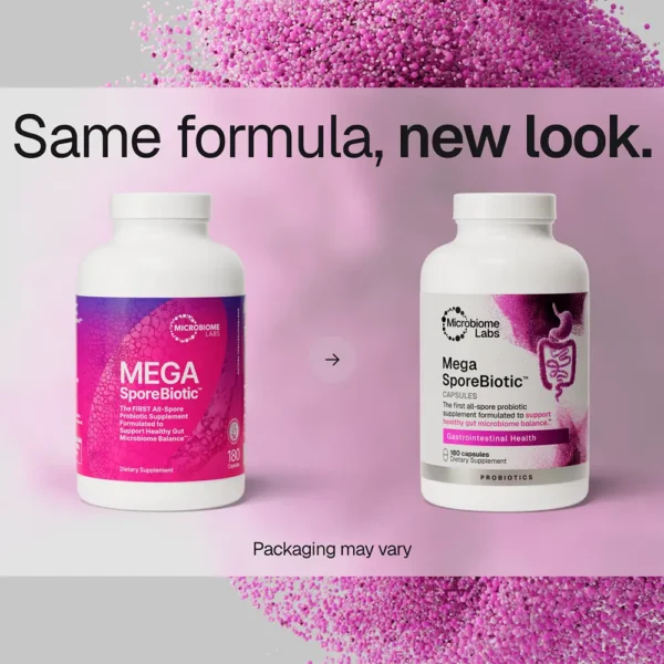 MegaSporeBiotic 180 New Label 2026