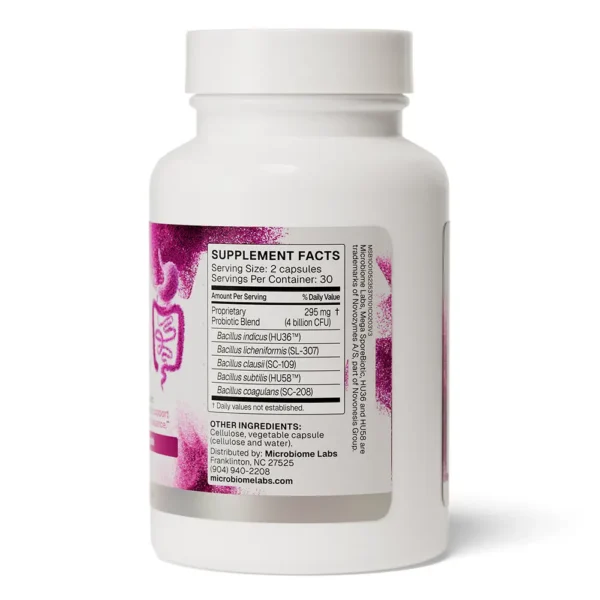 MegaSporeBiotic 60 Supplement Facts