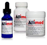 Allimed liquid, capsules, gel and cream for multiple kinds of support