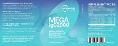 Mega IgG2000 Label, July 2022